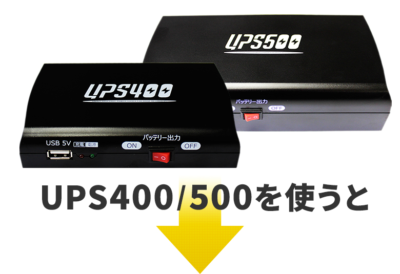 ドライブレコーダー用バックアップ電源 UPS500