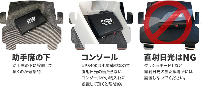 ドライブレコーダー用バックアップ電源 UPS400